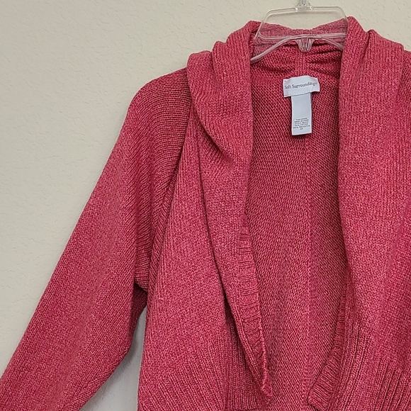 Soft Surroundings Women's Persimmon knit cardigan - Picture 3 of 11